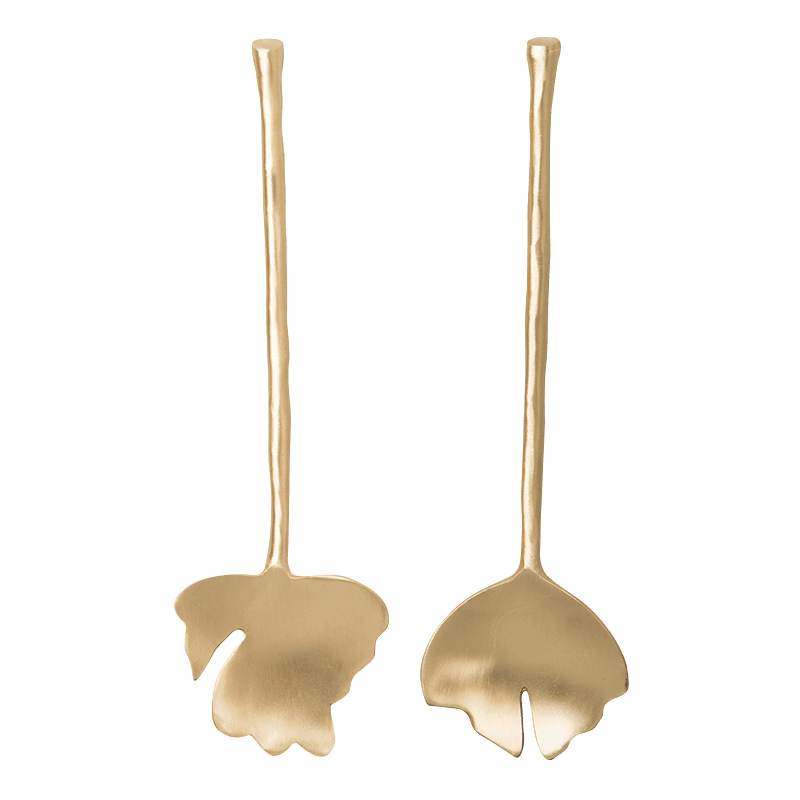 Salatbesteck „Leaves“ – 2er Set in Geschenkverpackung