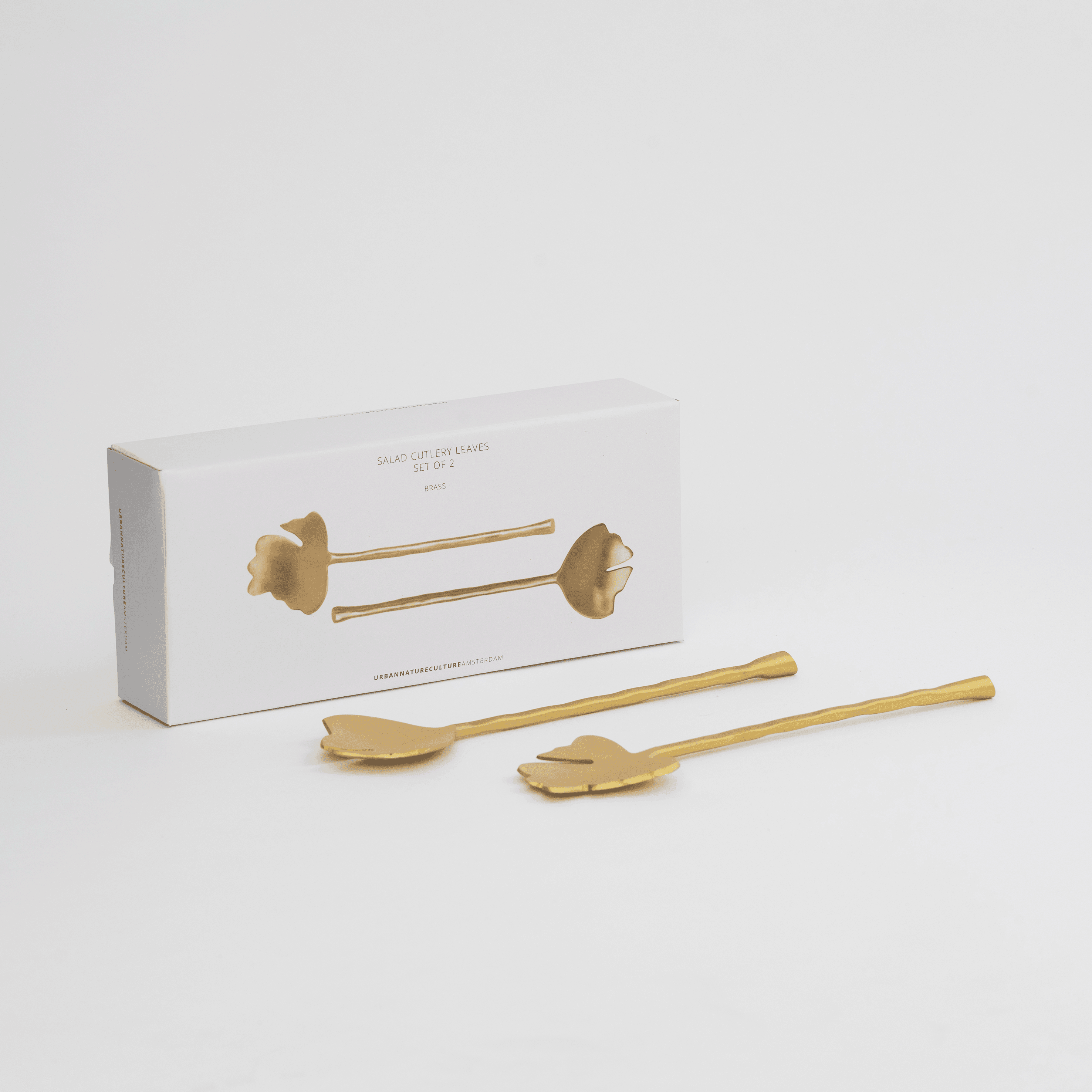 Salatbesteck „Leaves“ – 2er Set in Geschenkverpackung